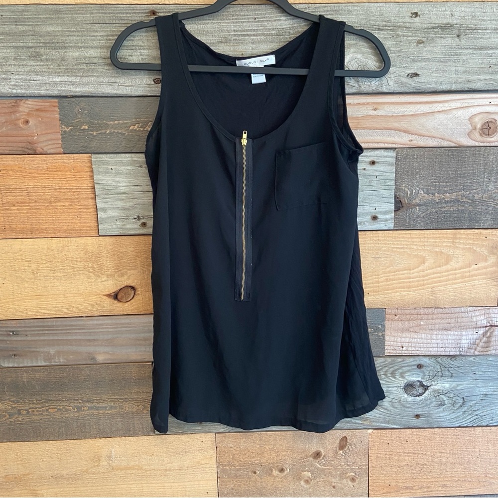 10/$20 August Silk Black Top